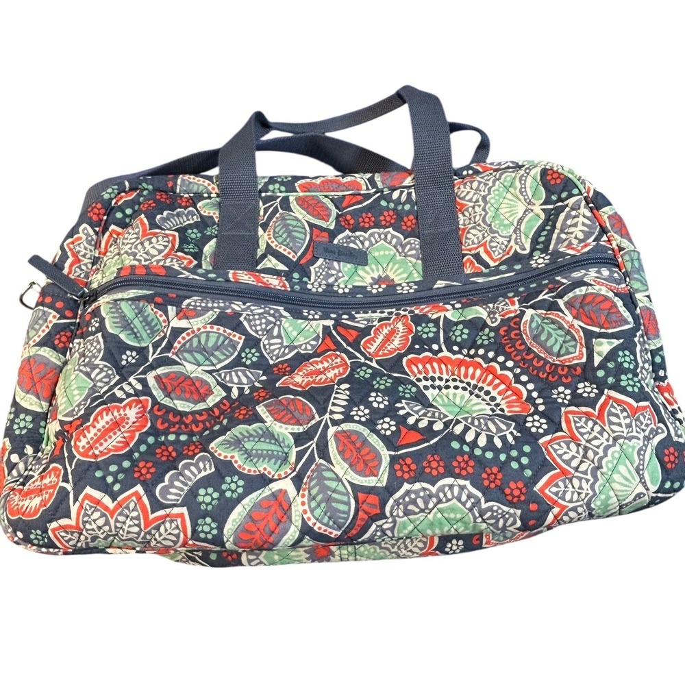 Vera Bradley‎ Floral Quilted Duffel Bag Travel Carry On Luggage